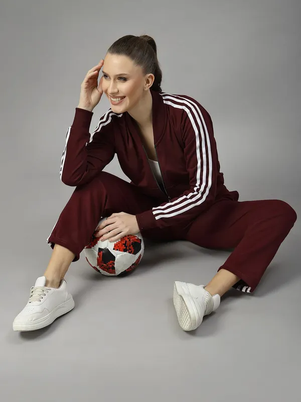 Wine_Fleece_Winter_Athletic_Gym_Running_Sports_Track_Suit_Co-Ord_Sets_For_Women_&_Girls