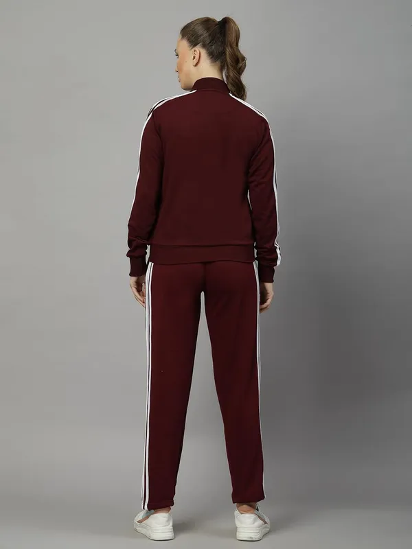 Wine_Fleece_Winter_Athletic_Gym_Running_Sports_Track_Suit_Co-Ord_Sets_For_Women_&_Girls