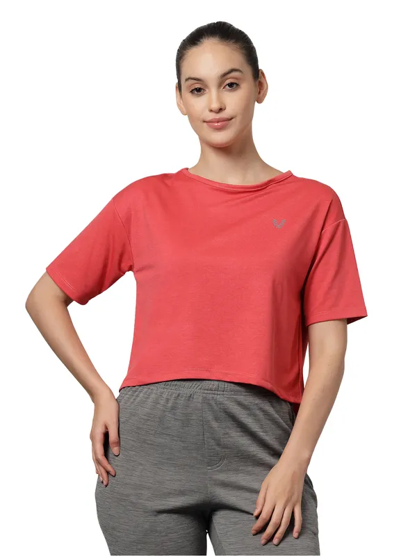 UZARUS_Women's_Regular_Fit_Gym_T-Shirt__Soft,_Breathable_&_Quick-Dry_Activewear__Ideal_for_Workout_,_Yoga,_Running,_Exercise,_Casual_Outings_&_Everyday_Comfort__Lightweight_&_Stretchable_Sportswear_Top_for_women