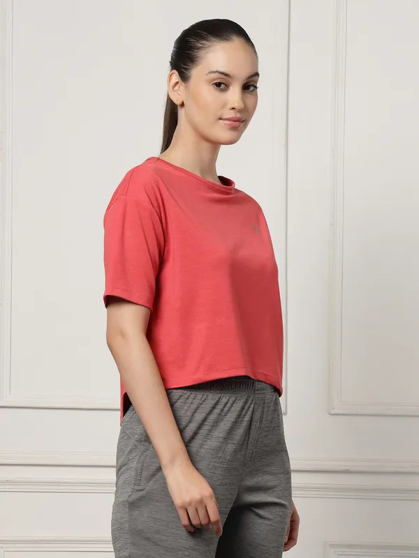 UZARUS_Women's_Regular_Fit_Gym_T-Shirt__Soft,_Breathable_&_Quick-Dry_Activewear__Ideal_for_Workout_,_Yoga,_Running,_Exercise,_Casual_Outings_&_Everyday_Comfort__Lightweight_&_Stretchable_Sportswear_Top_for_women