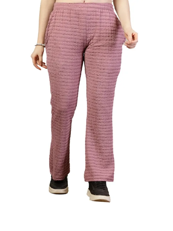 Lavender_Flared_Fit_Puff_Bell_Bottom_Trousers_With_Side_Pockets_For_Women_&_Girls