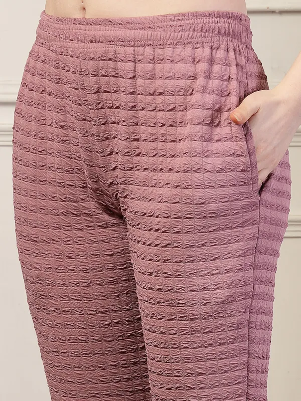 Lavender_Flared_Fit_Puff_Bell_Bottom_Trousers_With_Side_Pockets_For_Women_&_Girls