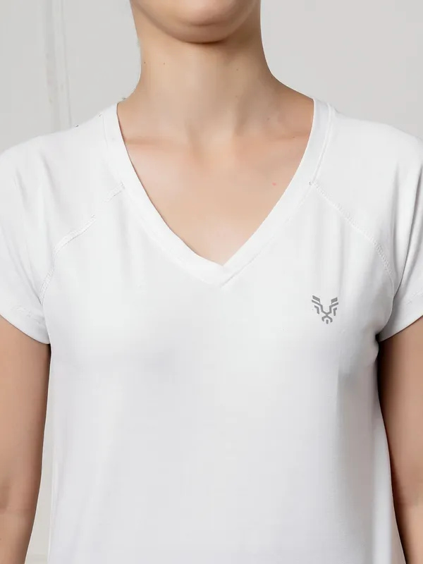UZARUS_Women's_V-Neck_Regular_Fit_Gym_T-Shirt_|_Soft,_Lightweight_&_Quick-Dry_Fabric_|_Activewear_Top_for_Workout,_Yoga,_Running,_Exercise,_Casual_&_Daily_Wear_|_Breathable_Fitness_T-Shirt_for_Everyday_Comfort
