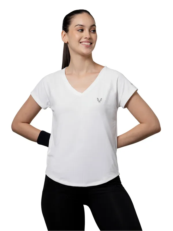UZARUS_Women's_V-Neck_Regular_Fit_Gym_T-Shirt_|_Soft,_Lightweight_&_Quick-Dry_Fabric_|_Activewear_Top_for_Workout,_Yoga,_Running,_Exercise,_Casual_&_Daily_Wear_|_Breathable_Fitness_T-Shirt_for_Everyday_Comfort