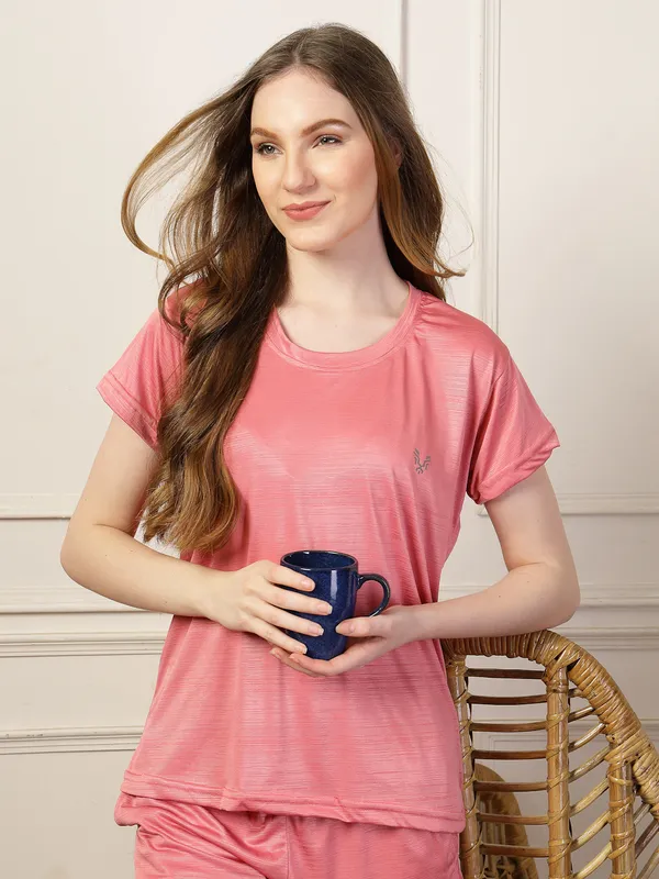 Pink_Soft_Top_And_Shorts__For_Women_&_Girls_|_Premium_Night_Suit_For_Women_&_Girls