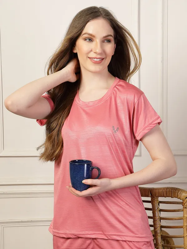 Pink_Soft_Top_And_Shorts__For_Women_&_Girls_|_Premium_Night_Suit_For_Women_&_Girls