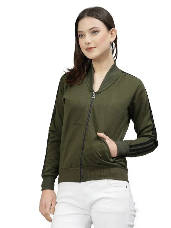 Green_Cotton_Full_Zipper_Fleece_Winter_Jacket_For_Women