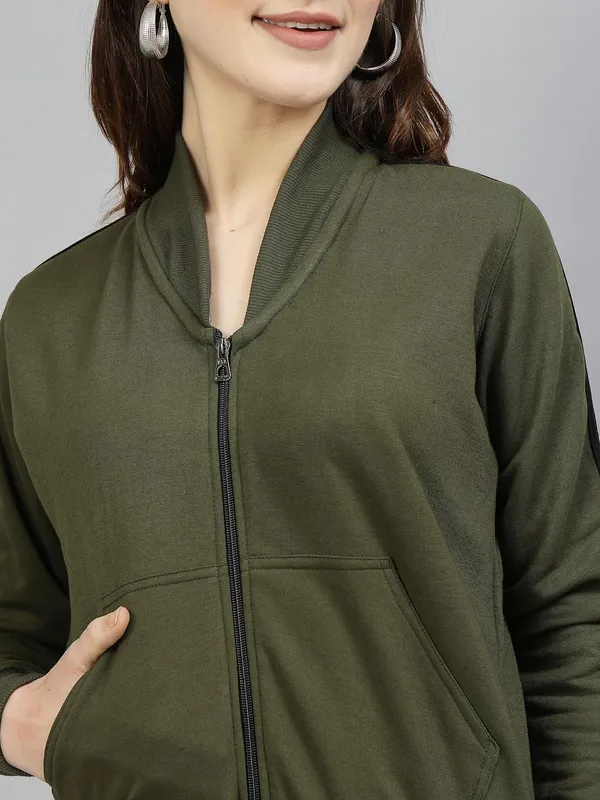 Green_Cotton_Full_Zipper_Fleece_Winter_Jacket_For_Women