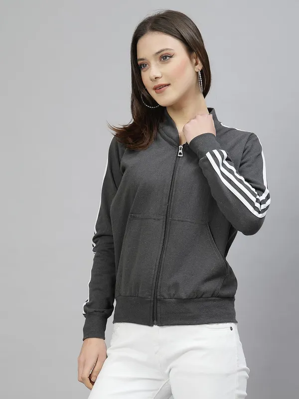 Grey_Cotton_Full_Zipper_Fleece_Winter_Jacket_For_Women