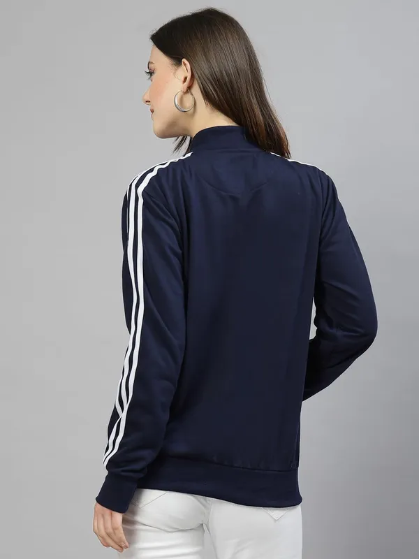 Navy_Blue_Cotton_Full_Zipper_Fleece_Winter_Jacket_For_Women