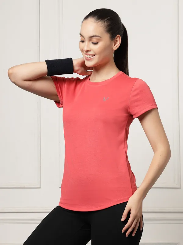UZARUS_Women's_Regular_Fit_Gym_T-Shirt__Soft,_Breathable_&_Quick-Dry_Activewear__Ideal_for_Workout_,_Yoga,_Running,_Exercise,_Casual_Outings_&_Everyday_Comfort__Lightweight_&_Stretchable_Sportswear_Top_for_women