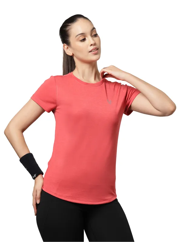 UZARUS_Women's_Regular_Fit_Gym_T-Shirt__Soft,_Breathable_&_Quick-Dry_Activewear__Ideal_for_Workout_,_Yoga,_Running,_Exercise,_Casual_Outings_&_Everyday_Comfort__Lightweight_&_Stretchable_Sportswear_Top_for_women