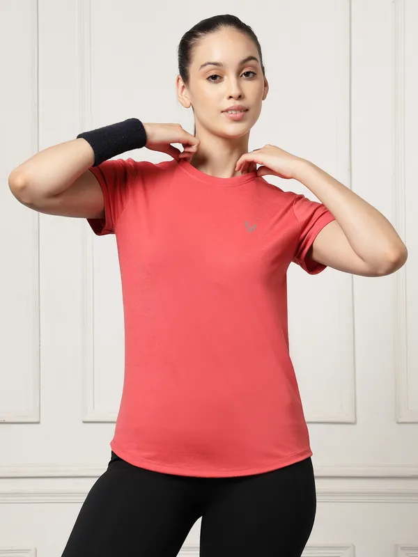 UZARUS_Women's_Regular_Fit_Gym_T-Shirt__Soft,_Breathable_&_Quick-Dry_Activewear__Ideal_for_Workout_,_Yoga,_Running,_Exercise,_Casual_Outings_&_Everyday_Comfort__Lightweight_&_Stretchable_Sportswear_Top_for_women
