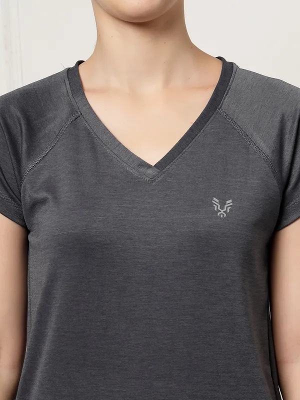 UZARUS_Women's_V-Neck_Regular_Fit_Gym_T-Shirt_|_Soft,_Lightweight_&_Quick-Dry_Fabric_|_Activewear_Top_for_Workout,_Yoga,_Running,_Exercise,_Casual_&_Daily_Wear_|_Breathable_Fitness_T-Shirt_for_Everyday_Comfort
