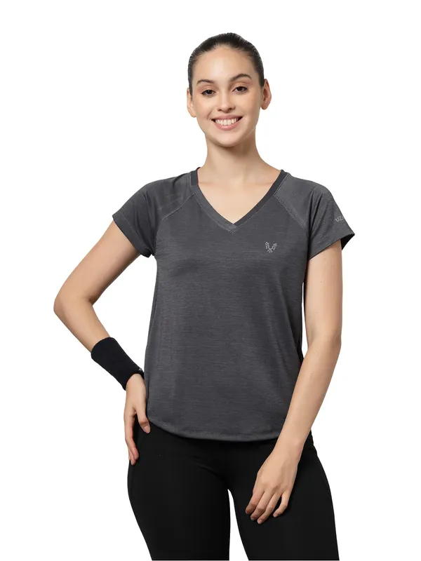 UZARUS_Women's_V-Neck_Regular_Fit_Gym_T-Shirt_|_Soft,_Lightweight_&_Quick-Dry_Fabric_|_Activewear_Top_for_Workout,_Yoga,_Running,_Exercise,_Casual_&_Daily_Wear_|_Breathable_Fitness_T-Shirt_for_Everyday_Comfort