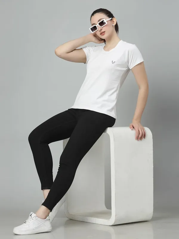 White_&_Green_Comfort_Active_Fit_Workout_Sports_Gym_T-Shirt_(Pack_Of_2)
