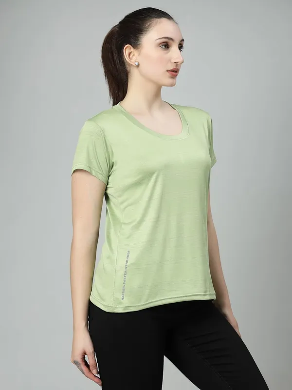 White_&_Green_Comfort_Active_Fit_Workout_Sports_Gym_T-Shirt_(Pack_Of_2)