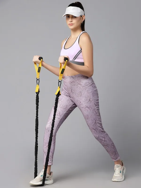 Purple_Gym_Wear_Cotton_Stretchable_Leggings_For_Women