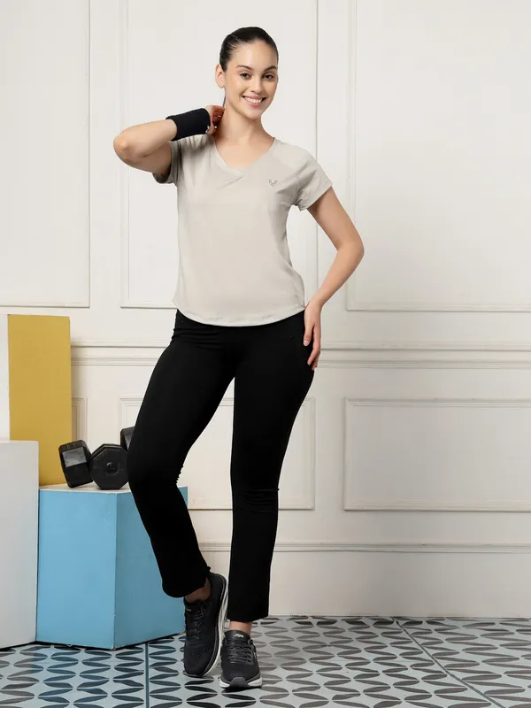 UZARUS_Women's_V-Neck_Regular_Fit_Gym_T-Shirt_|_Soft,_Lightweight_&_Quick-Dry_Fabric_|_Activewear_Top_for_Workout,_Yoga,_Running,_Exercise,_Casual_&_Daily_Wear_|_Breathable_Fitness_T-Shirt_for_Everyday_Comfort