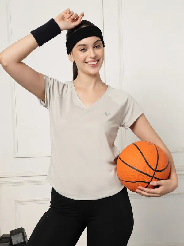 UZARUS_Women's_V-Neck_Regular_Fit_Gym_T-Shirt_|_Soft,_Lightweight_&_Quick-Dry_Fabric_|_Activewear_Top_for_Workout,_Yoga,_Running,_Exercise,_Casual_&_Daily_Wear_|_Breathable_Fitness_T-Shirt_for_Everyday_Comfort