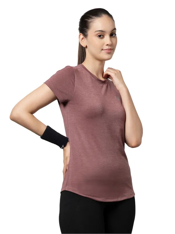 UZARUS_Women's_Regular_Fit_Gym_T-Shirt__Soft,_Breathable_&_Quick-Dry_Activewear__Ideal_for_Workout_,_Yoga,_Running,_Exercise,_Casual_Outings_&_Everyday_Comfort__Lightweight_&_Stretchable_Sportswear_Top_for_women