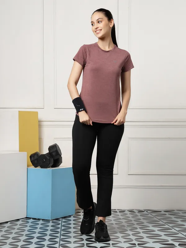 UZARUS_Women's_Regular_Fit_Gym_T-Shirt__Soft,_Breathable_&_Quick-Dry_Activewear__Ideal_for_Workout_,_Yoga,_Running,_Exercise,_Casual_Outings_&_Everyday_Comfort__Lightweight_&_Stretchable_Sportswear_Top_for_women