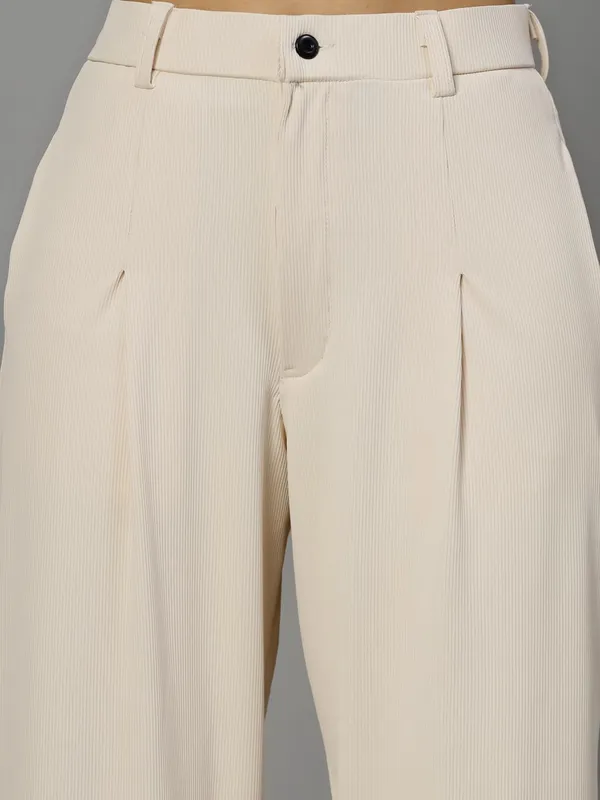 Beige_Relaxed_Fit_Trouser_2_Pockets_Baggy_Pants_For_Women_&_Girls