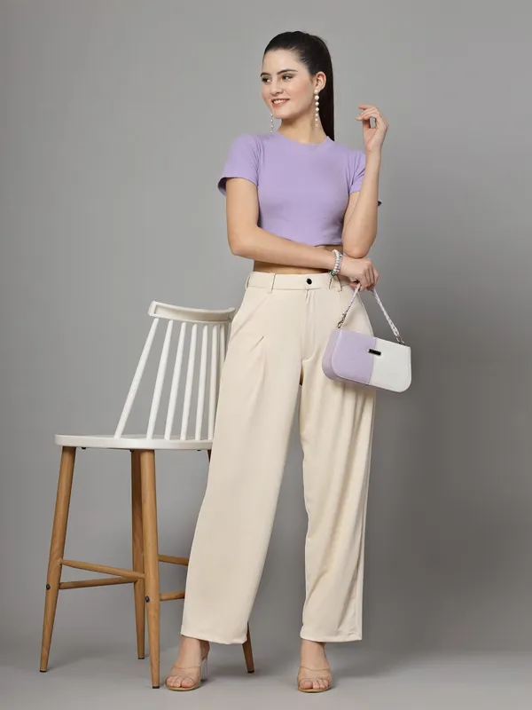 Beige_Relaxed_Fit_Trouser_2_Pockets_Baggy_Pants_For_Women_&_Girls