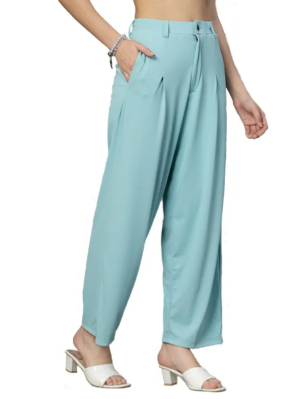 Ocean_Blue_Relaxed_Fit_Trouser_2_Pockets_Baggy_Pants_For_Women_&_Girls