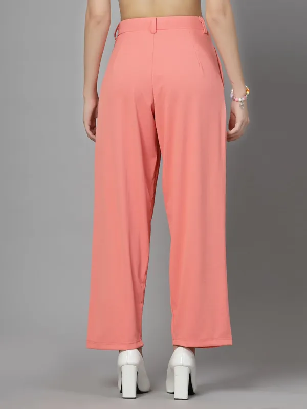 Peach_Relaxed_Fit_Trouser_2_Pockets_Baggy_Pants_For_Women_&_Girls