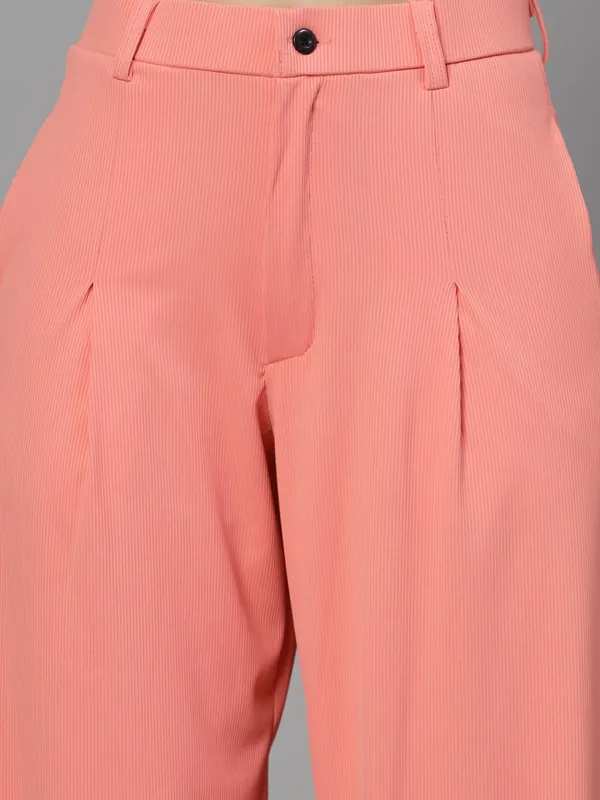 Peach_Relaxed_Fit_Trouser_2_Pockets_Baggy_Pants_For_Women_&_Girls