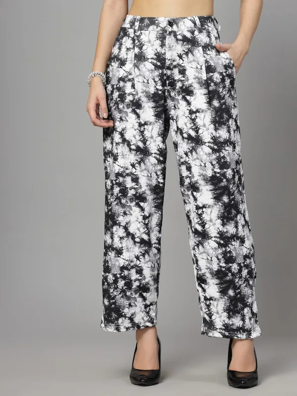 Black_Relaxed_Fit_Trouser_2_Pockets_Baggy_Pants_For_Women_&_Girls