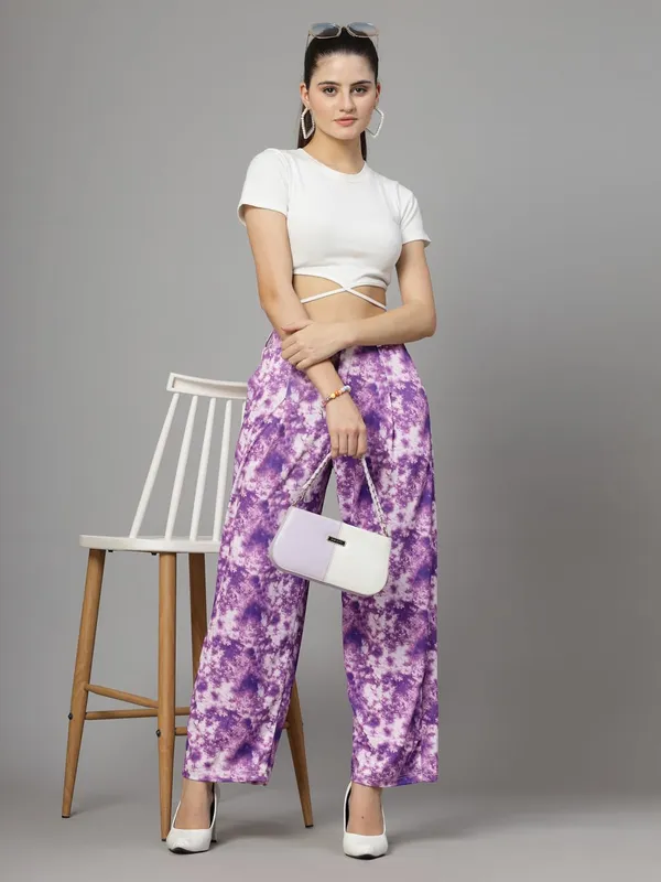 Purple_Relaxed_Fit_Trouser_2_Pockets_Baggy_Pants_For_Women_&_Girls