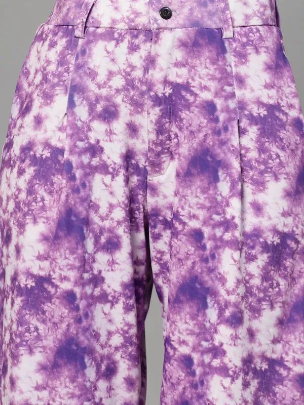 Purple_Relaxed_Fit_Trouser_2_Pockets_Baggy_Pants_For_Women_&_Girls