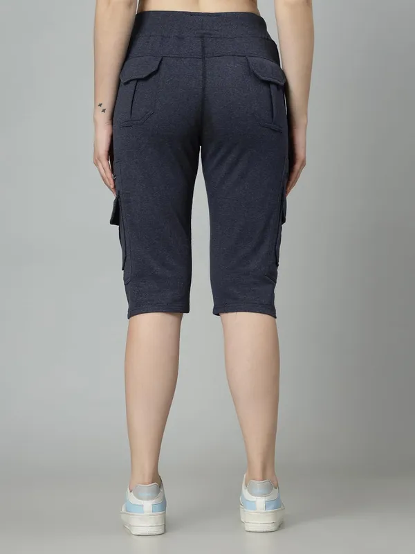 Anthra_Navy_Cargo_Capri_Shorts_With_9_Pockets_For_Women_&_Girls