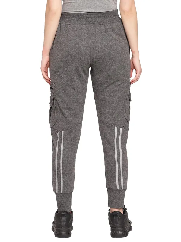 Dark_Melange_Cotton_Slim_Fit_Cargo_Joggers_Track_Pants_With_4_Zippered_Pockets_For_Women_&_Girls