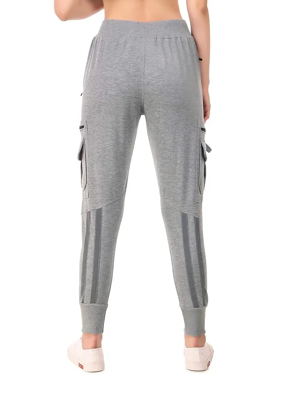 Light_Melange_Cotton_Slim_Fit_Cargo_Joggers_Track_Pants_With_4_Zippered_Pockets_For_Women_&_Girls