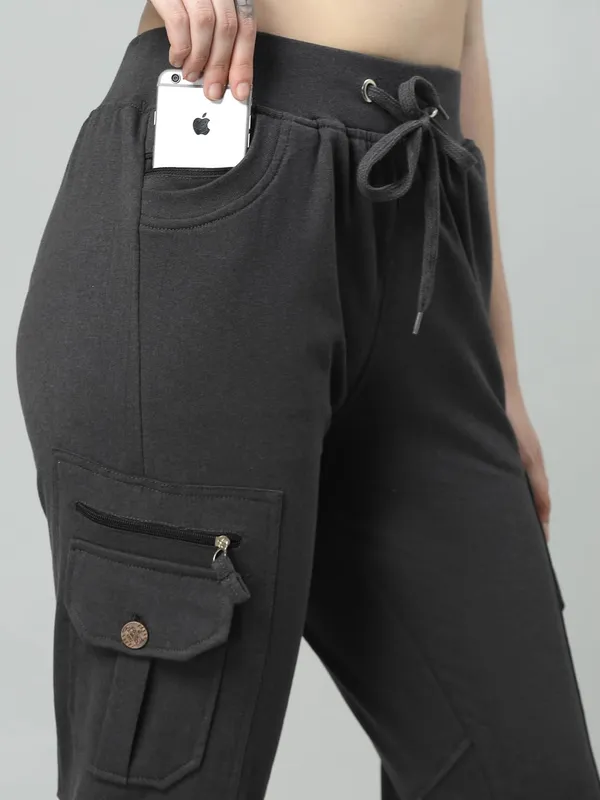 Stone_Grey_Cotton_Slim_Fit_Cargo_Joggers_Track_Pants_With_4_Zippered_Pockets_For_Women_&_Girls