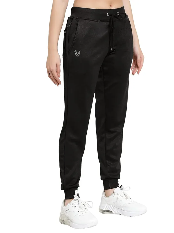 Black_Slim_Fit_Polyester_Track_Pants_For_Women_&_Girls