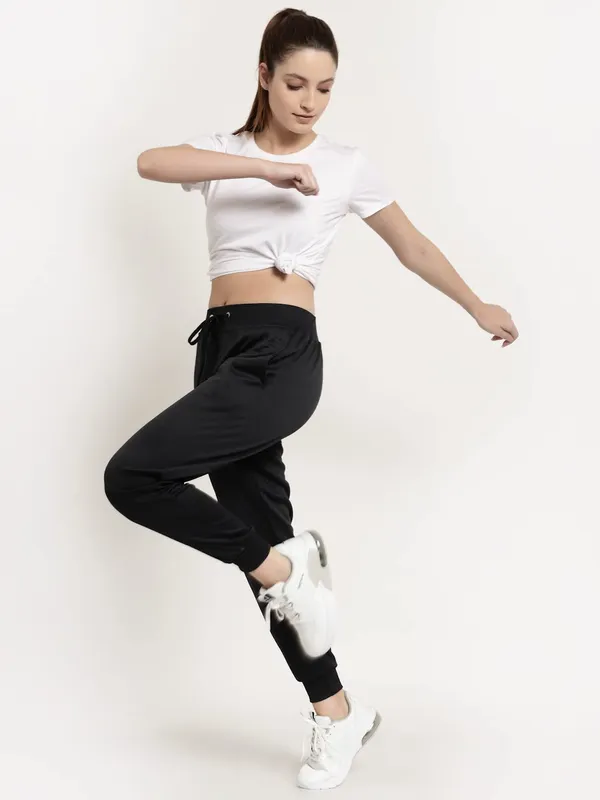 Black_Slim_Fit_Polyester_Track_Pants_For_Women_&_Girls