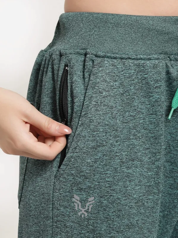 Pine_Green_Slim_Fit_Polyester_Track_Pants_For_Women_&_Girls