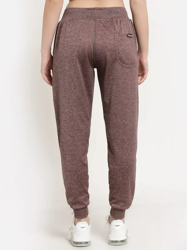 Port_Red_Slim_Fit_Polyester_Track_Pants_For_Women_&_Girls