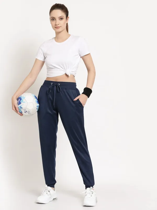 Navy_Slim_Fit_Polyester_Track_Pants_For_Women_&_Girls