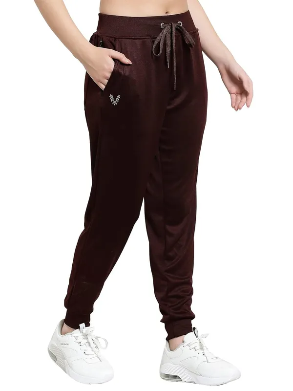Wine_Slim_Fit_Polyester_Track_Pants_For_Women_&_Girls