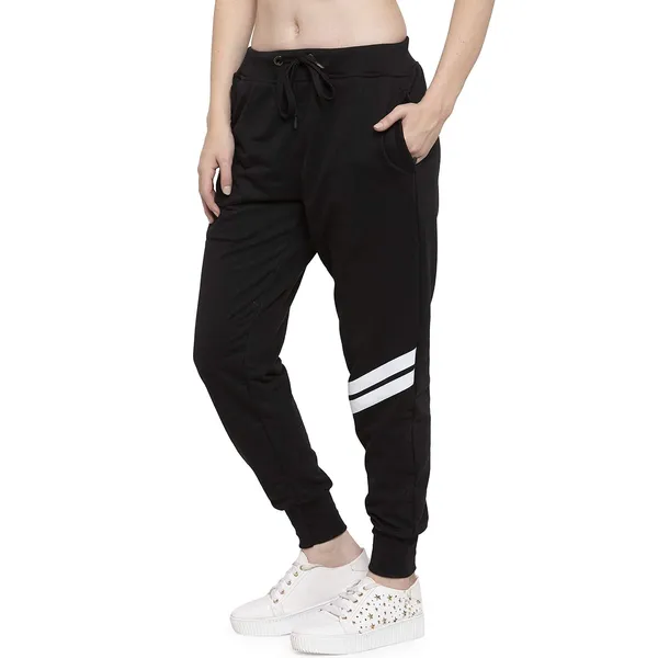 Black_Cotton_Slim_Fit_Joggers_Track_Pants_With_2_Zippered_Pockets_For_Women_&_Girls