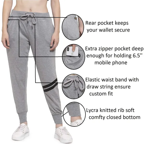 Light_Melange_Cotton_Slim_Fit_Joggers_Track_Pants_With_2_Zippered_Pockets_For_Women_&_Girls