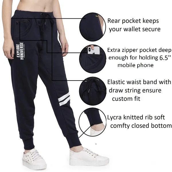 Navy_Cotton_Slim_Fit_Joggers_Track_Pants_With_2_Zippered_Pockets_For_Women_&_Girls