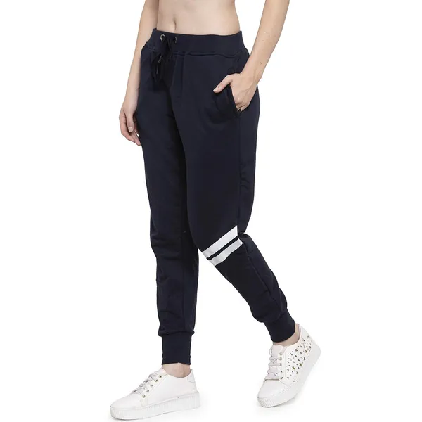 Navy_Cotton_Slim_Fit_Joggers_Track_Pants_With_2_Zippered_Pockets_For_Women_&_Girls