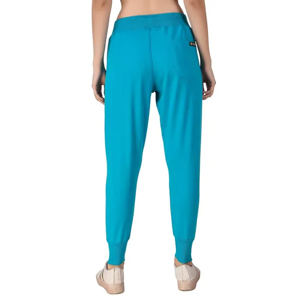 Turquoise_Blue_Cotton_Slim_Fit_Joggers_Track_Pants_With_2_Zippered_Pockets_For_Women_&_Girls