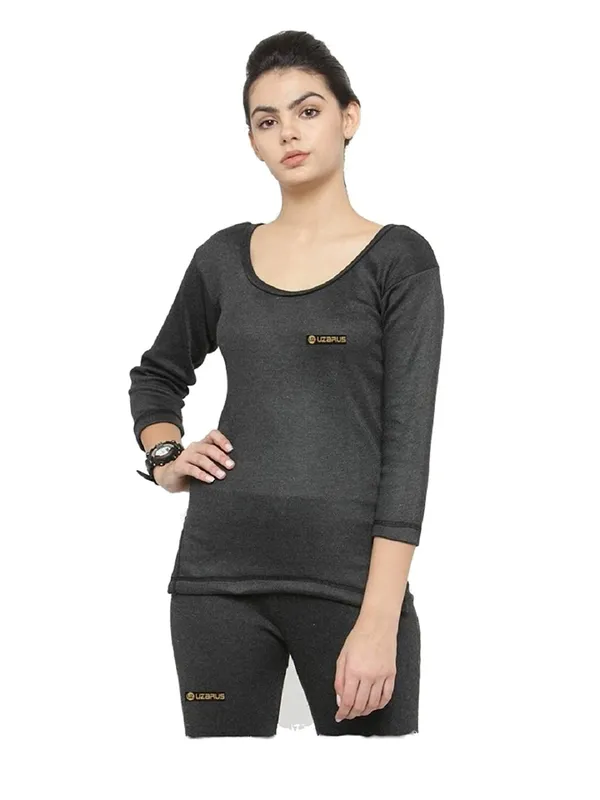 Black_Solid_Thermal_Top_And_Lower_Set_For_Women_&_Girls